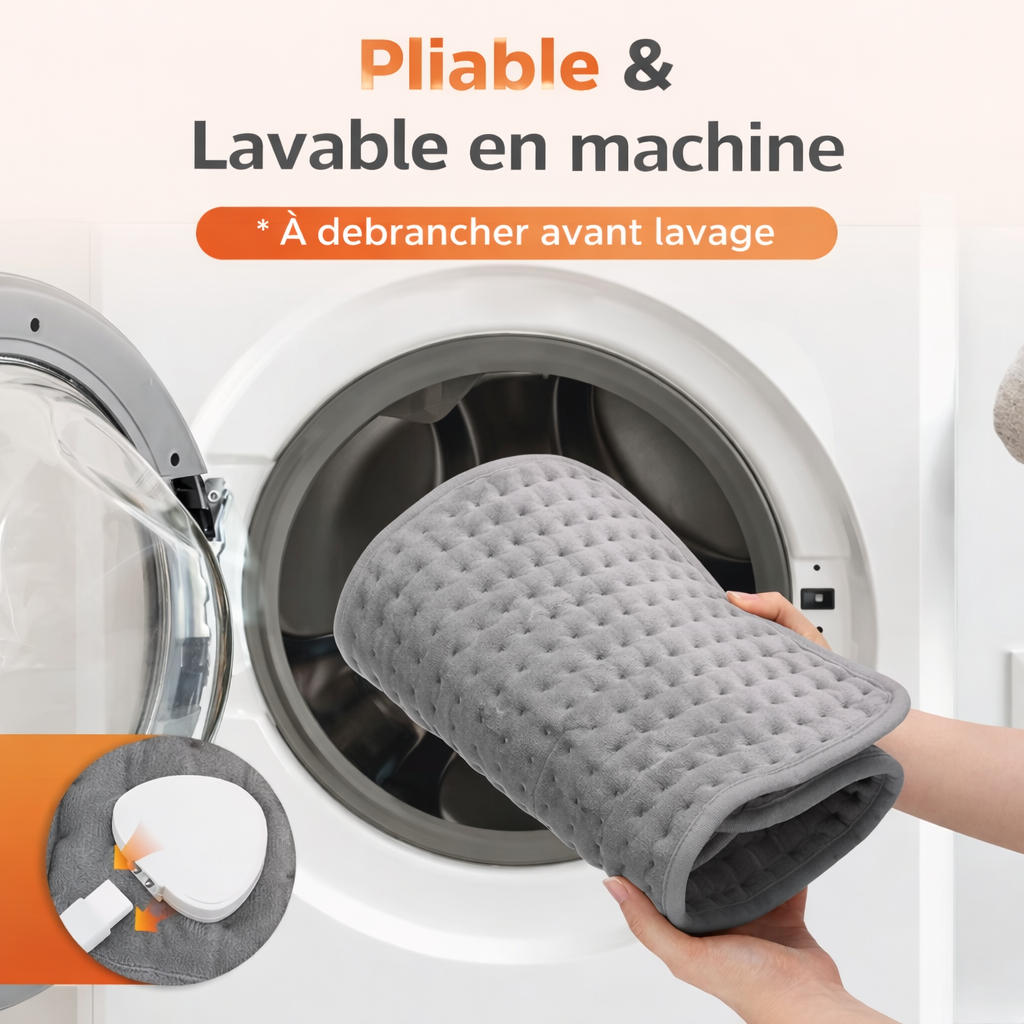 Ceinture chauffante électrique intelligente pour soulager les douleurs menstruelles, lavable, avec minuterie, pour le ventre et l'abdomen - supermarchand