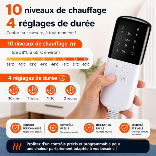 Ceinture chauffante électrique intelligente pour soulager les douleurs menstruelles, lavable, avec minuterie, pour le ventre et l'abdomen - supermarchand