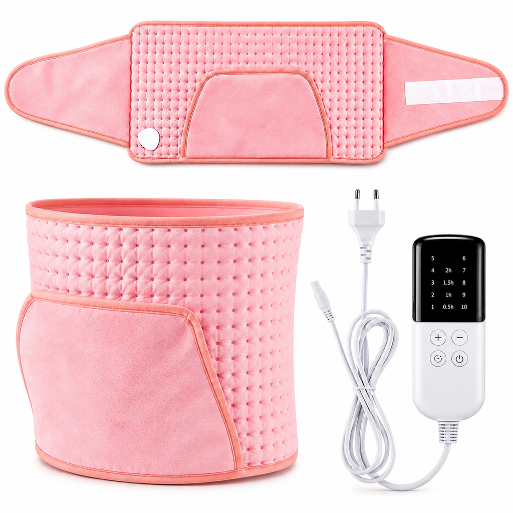 Ceinture chauffante électrique intelligente pour soulager les douleurs menstruelles, lavable, avec minuterie, pour le ventre et l'abdomen - supermarchand