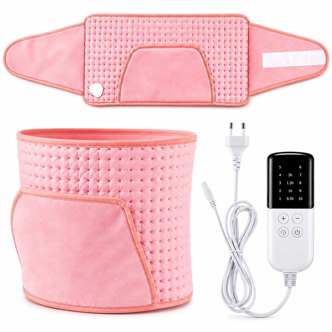 Ceinture chauffante électrique intelligente pour soulager les douleurs menstruelles, lavable, avec minuterie, pour le ventre et l'abdomen - supermarchand