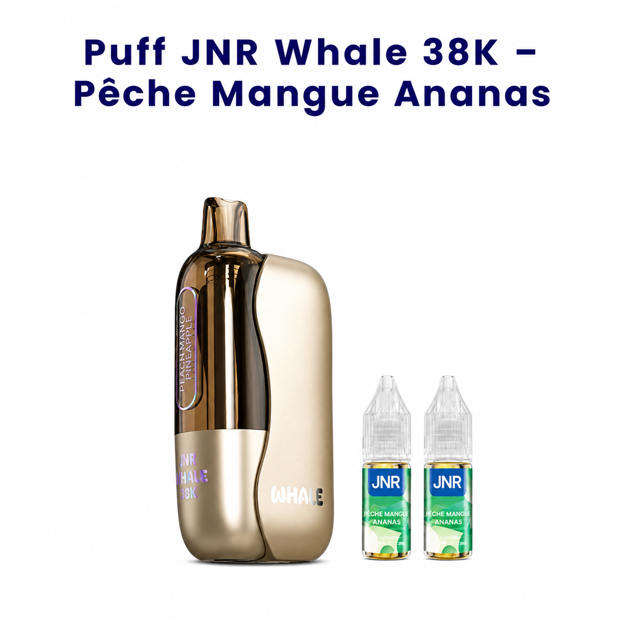 Puff JNR Whale 38K Pêche Mangue Ananas – Peach Mango Pineapple - SuperMarchand