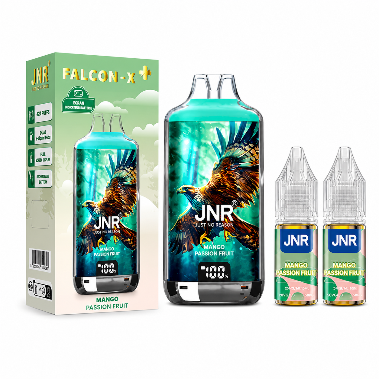 Puff JNR Falcon-X 28K - Mangue Fruit de la Passion-SuperMarchand